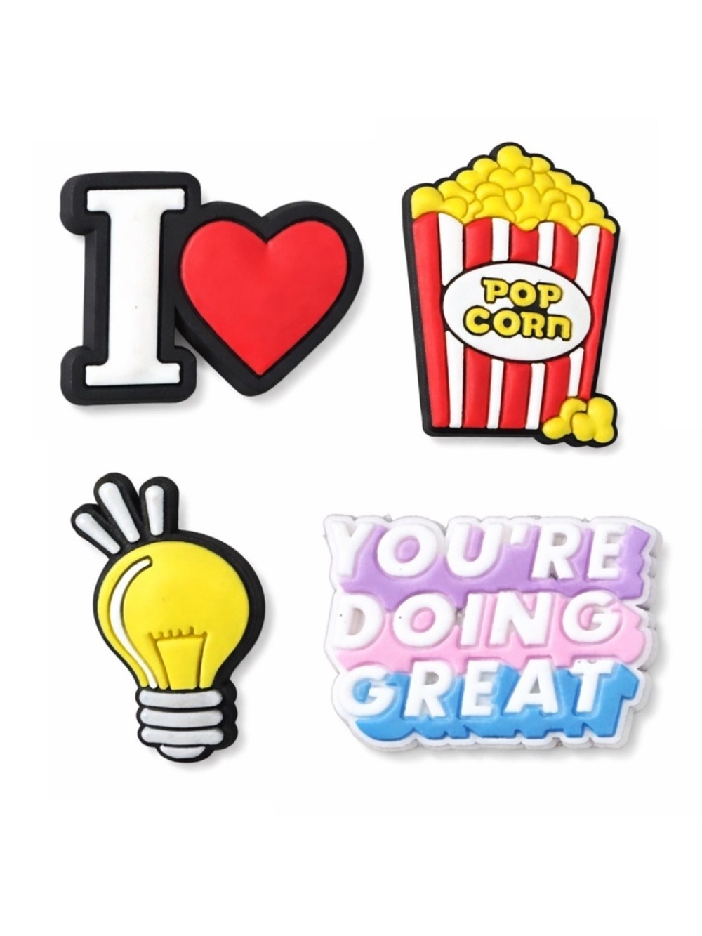 4ct Shoe Charms - Motivational and Fun